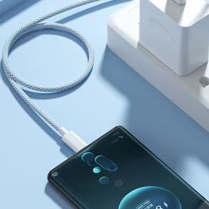 Cable Coolbox GMobile tipo-C A USB, 1m, 18W, trenzado, blanco