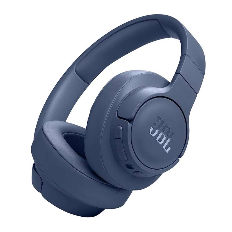 Audífonos JBL T770 cancelación de ruido 70h azul, frontal oblicuo