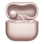 Audífonos bluetooth True Wireless Huawei FreeClip 2 cancelación de ruido oro rosa vista frontal estuche de carga abierto