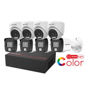 Kit cámara de seguridad Hikvision 8 cámaras, 1080p, visión nocturna + DVR 1TB