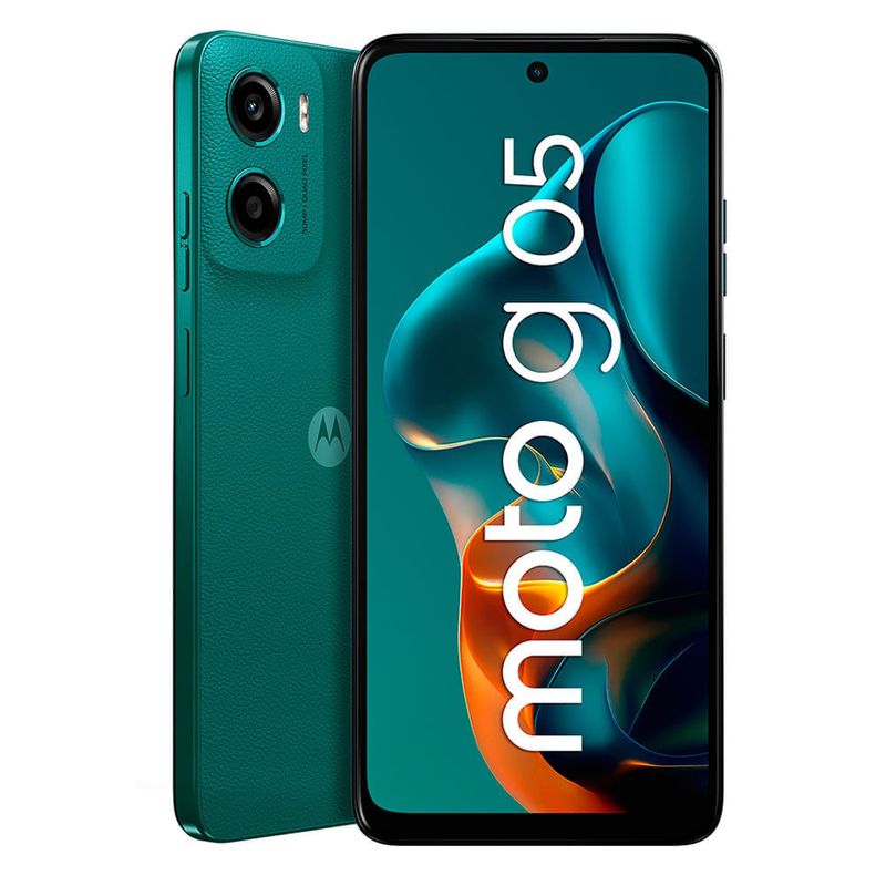 Celular Motorola Moto G05 4G 128GB 4GB RAM verde frontal