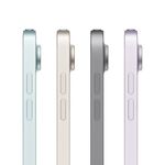 Variedad de colores de la Tablet Apple iPad Air de 11 pulgadas (M3) destacando su diseño ultradelgado de 0.61 cm y acabado en aluminio, mostrado en vista lateral de perfil fondo blanco