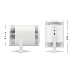 Proyector portátil Samsung The Freestyle 2da Gen, sistema Tizen integrado, FHD 100p, Wi-Fi, micro HDMI, blanco + batería
