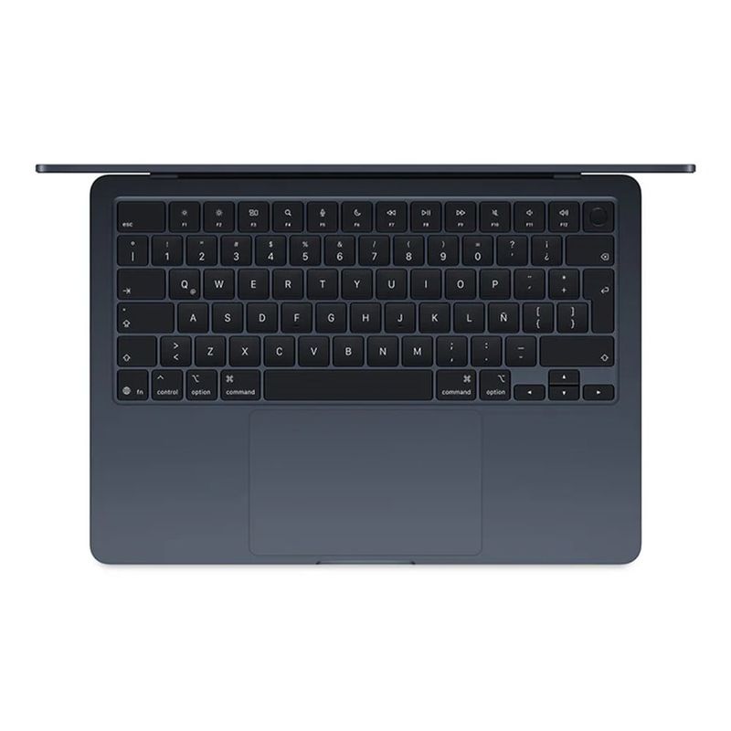MacBook Air 13" Chip M4, CPU 10 núcleos, GPU de 10 núcleos, 512GB SSD, 16GB RAM, macOS, midnight, vista cenital