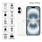 iPhone 16 Plus c/CHIP 128GB blanco