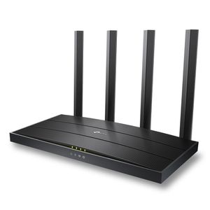 Router TP-Link Archer AX12 AX1500 Wi-Fi 6, inalámbrico, doble banda, 300 Mbps en 2.4Ghz y 1201 Mbps en 5Ghz, 4 antenas, 1Ghz Dual Core, negro