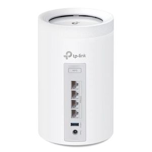 Sistema Mesh TP-Link PACK2 Deco BE65 BE11000 Wi-Fi 7, 5760 Mbps en 6GHz, 4320 Mbps en 5GHz y 574 Mbps en 2.4 GHz, 4 puertos, 428m2, blanco