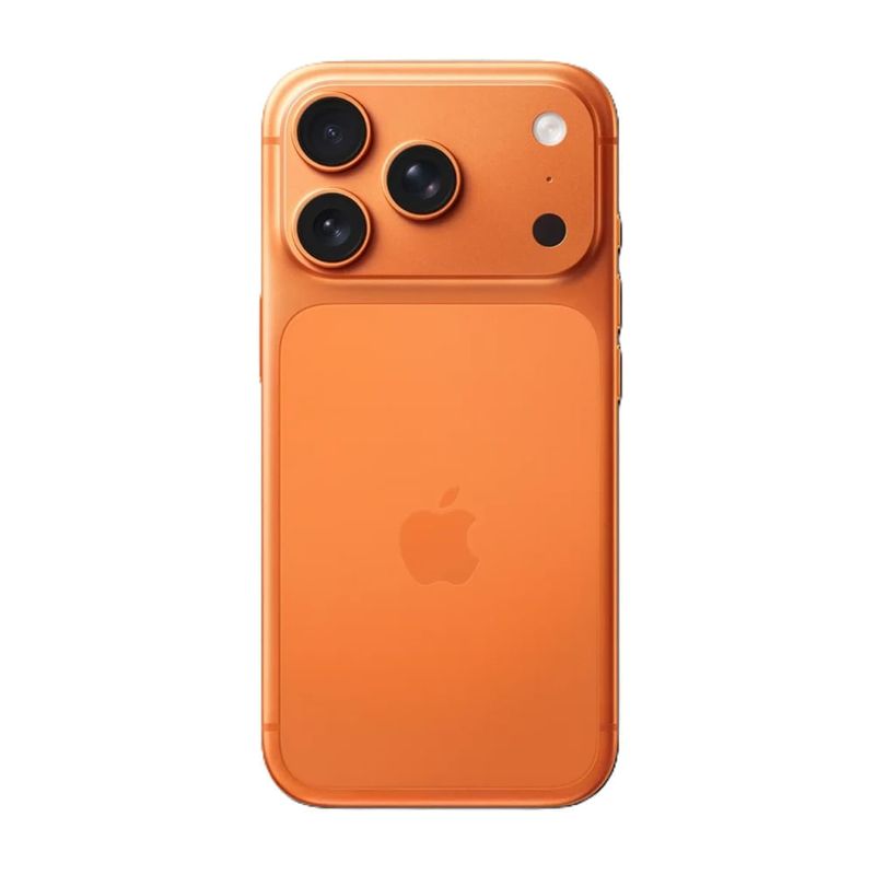 Celular Apple iPhone 17 Pro Max Cosmic Orange vista trasera cámaras
