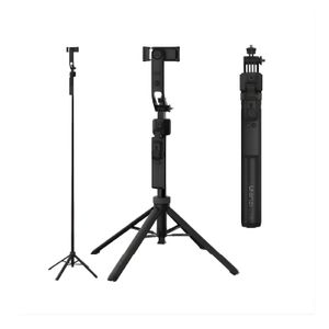 Trípode Ulanzi TT23 con seguimiento facial IA 360°, control por gestos, control remoto, bastón selfie extensible, negro