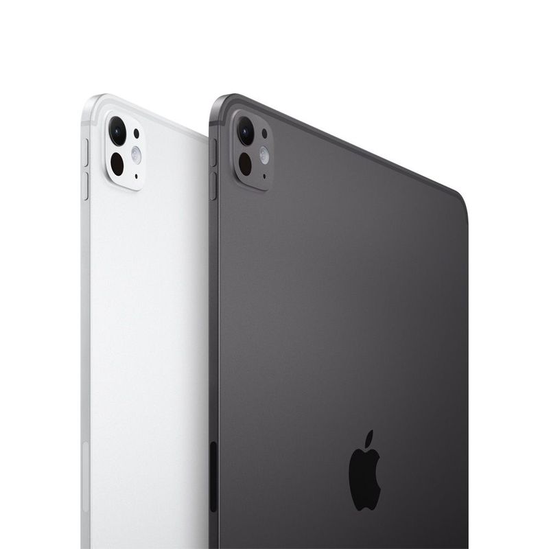 iPad Pro 11" 256GB, 12GB RAM, cámara principal 12MP y frontal 12MP, 8160 mAh, Chip M5, space black, frontal y dorsal