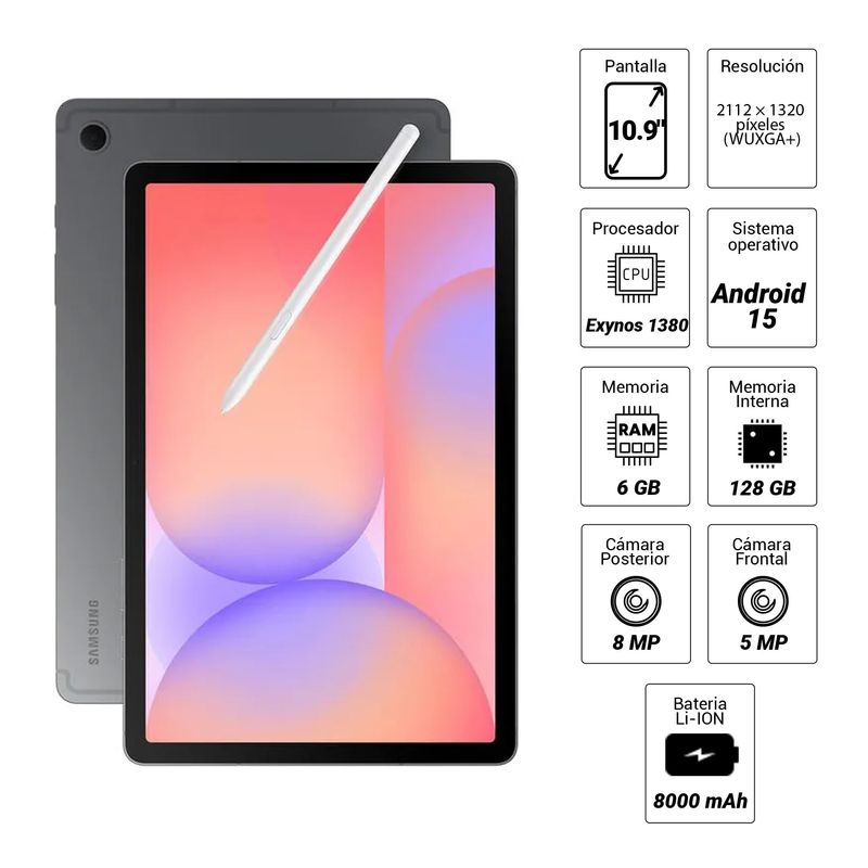 Tablet-Samsung-Tab-S10-Lite-10.9--128GB-6GB-Grey