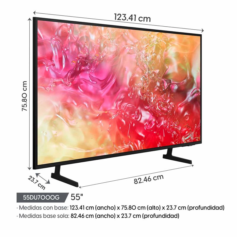 Smart TV Samsung 4K 55 Crystal sistema Tizen OS 55DU7000G_2