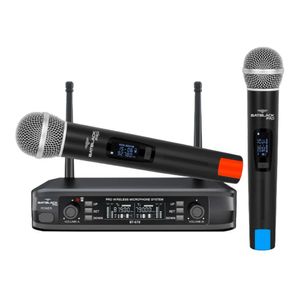 Micrófono inalámbrico Batblack BT-678 UHF VAR, receptor Base, x2 micrófonos (reempacado)