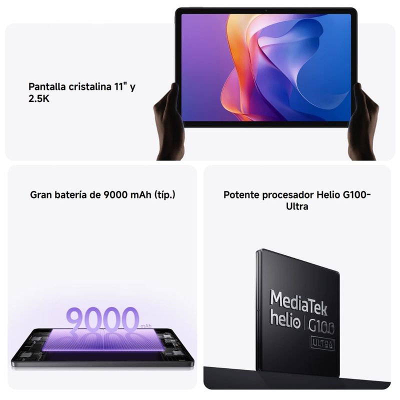 Tablet Xiaomi Redmi Pad 2 Wi-Fi 128GB gris