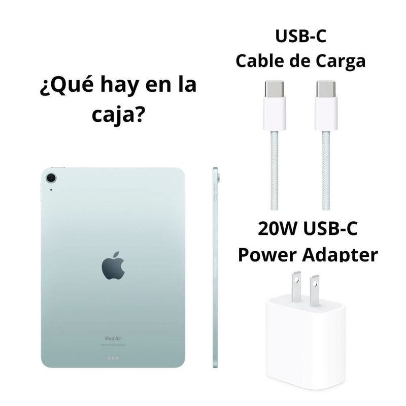 iPad Air 11" M3 Wi-Fi 128GB cámara 12MP azul + Pencil