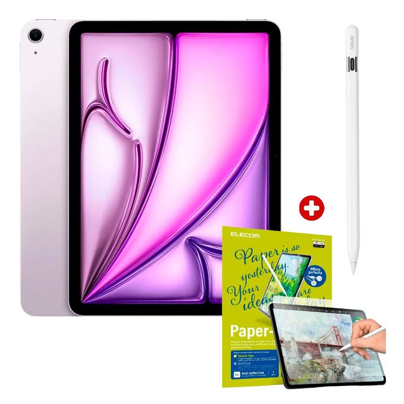 iPad Air 11” chip M3 Wi-Fi 128GB  + Pencil genérico morado