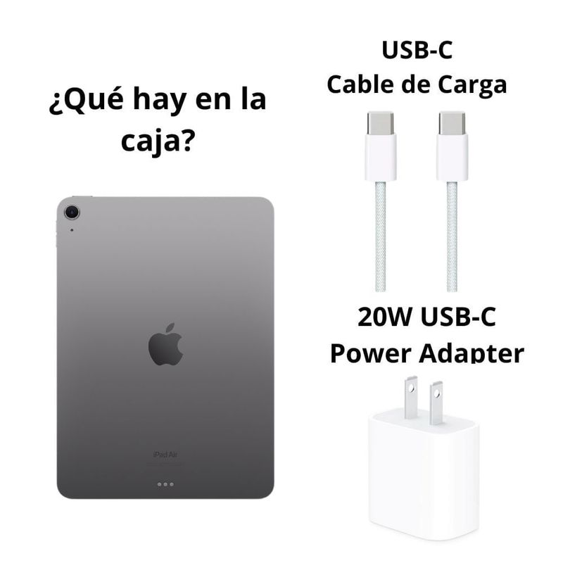 iPad Air 11" M3 Wi-Fi 128GB cámara 12MP Space Gray + Pencil
