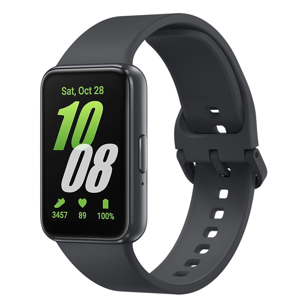 Smartwatch Samsung Galaxy Fit3 pantalla 1.6""/ AMOLED, resistente al agua 5ATM, batería hasta 13 horas, +100 modos deportivos, negro (reempacado)