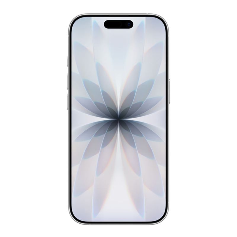 iPhone 17 5G 256GB, 8GB RAM, cámara trasera 48MP, frontal 18MP, 6.3", blanco, frontal