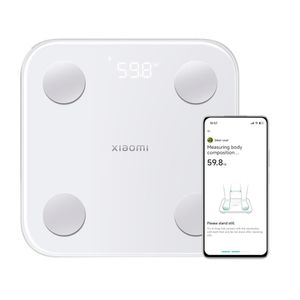 Reacondicionado: Balanza digital Xiaomi Body Composition Scale S400 bluetooth, 25 indicadores de composición corporal, blanco