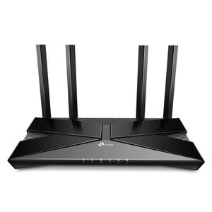 Reacondicionado: Router TP-Link AX3000 Wifi 6, inalambrico, doble banda, 574 Mbps en 2.4Ghz y 2402 Mbps en 5Ghz, 4 antenas, Cpu dobre nucleo, negro
