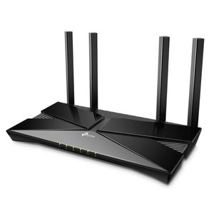 Reacondicionado: Router TP-Link AX3000 Wifi 6, inalambrico, doble banda, 574 Mbps en 2.4Ghz y 2402 Mbps en 5Ghz, 4 antenas, Cpu dobre nucleo, negro