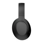 Audífonos bluetooth on ear Decibel Blackbeat Pro almohadillas acolchadas Negro Lateral