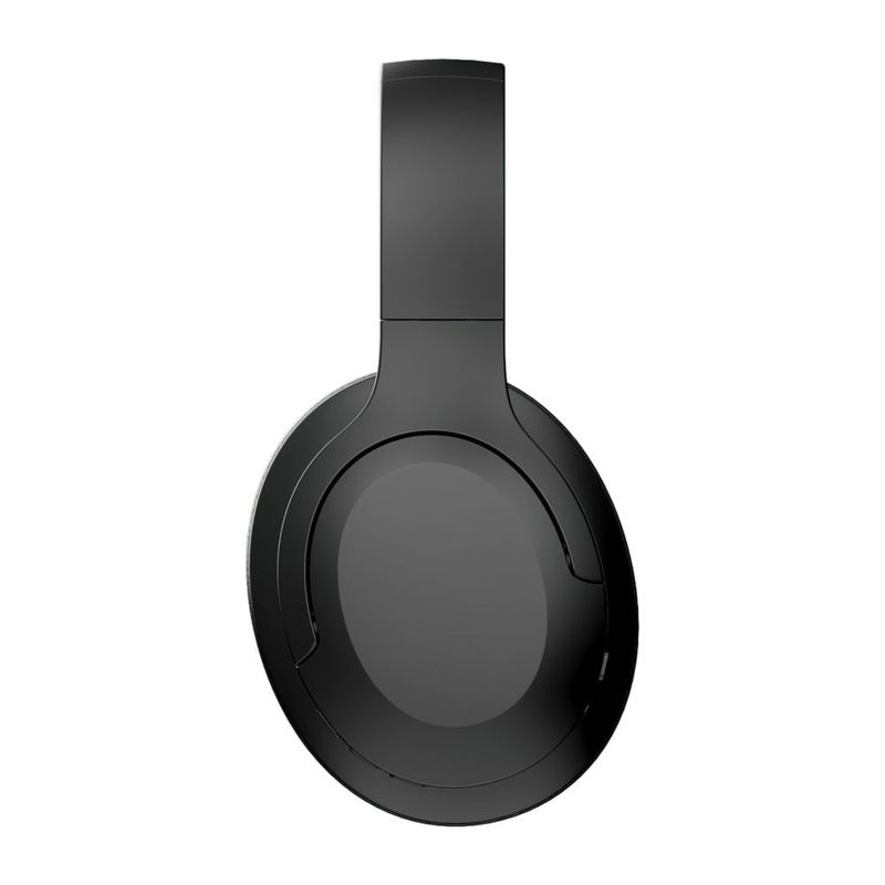 Audífonos bluetooth on ear Decibel Blackbeat Pro almohadillas acolchadas Negro Lateral