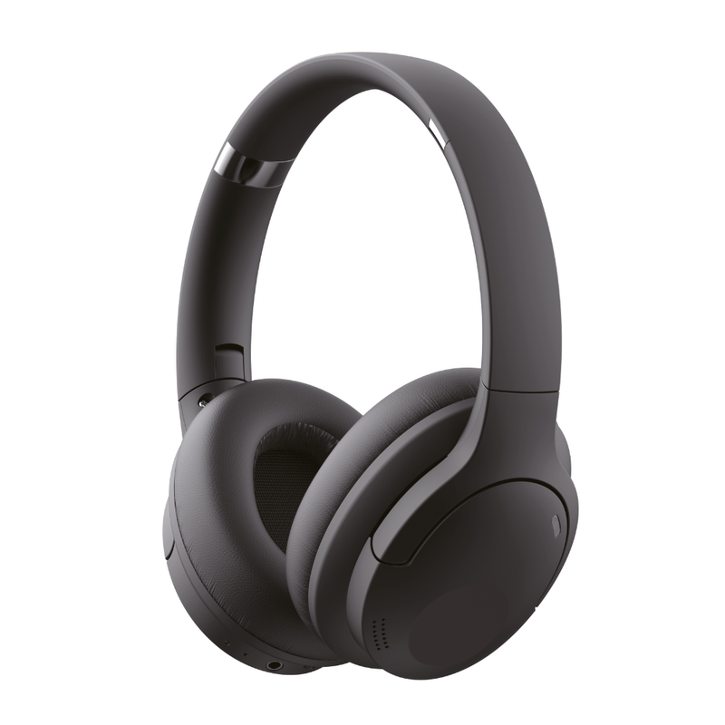 Audífonos Decibel Rhythmic Pro cancelación negro frontal oblicuo