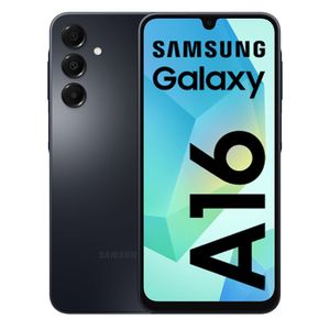 Celular Samsung Galaxy A16 4G 128GB, 4GB RAM, cámara principal 50MP, frontal 13 MP, 6.7", negro