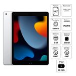 Tablet Apple iPad 9na Gen 256GB Gris
