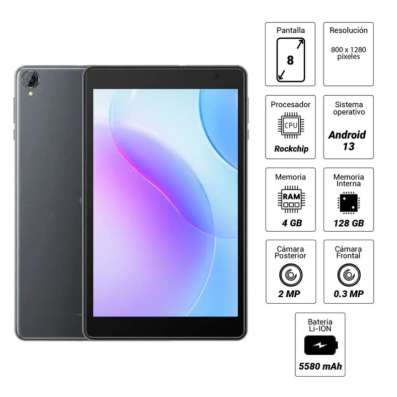 Tablet Blackview Tab 50 Wi-Fi 128GB gris
