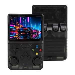 Consola portátil Teraware Retro R36S 128GB, sistema Linux, pantalla IPS 3.5", gris