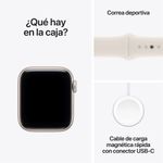 Apple Watch SE 3 pantalla 40mm/OLED Starlight