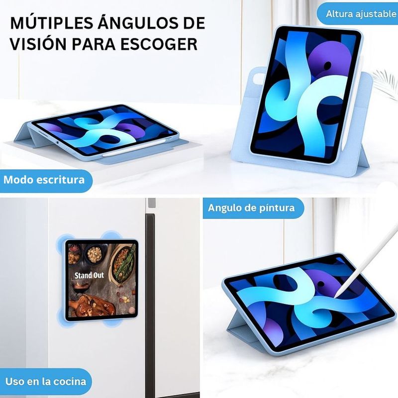 Funda desmontable imantada para iPad Air 13" celeste