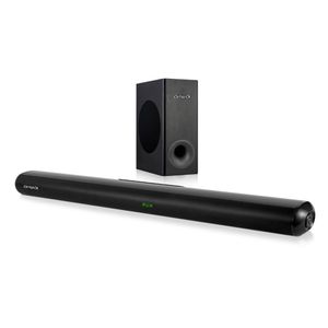 Barra de sonido Aiwa bluetooth con subwoofer 120W, 2.1 canales, pantalla led, negro