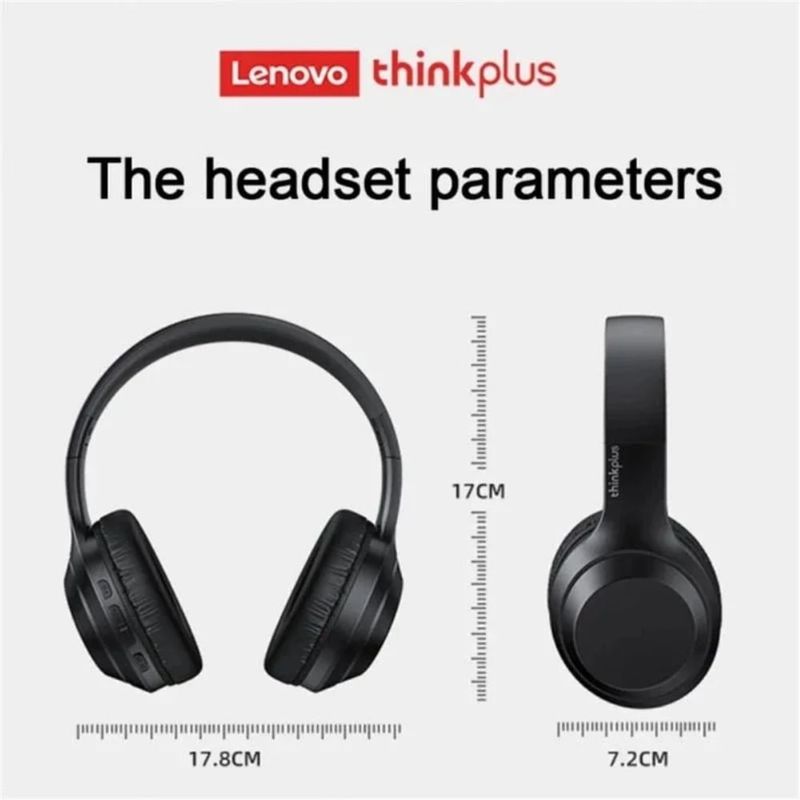 Audífonos bluetooth on ear Lenovo TH10 con almohadillas acolchadas negro especificaciones