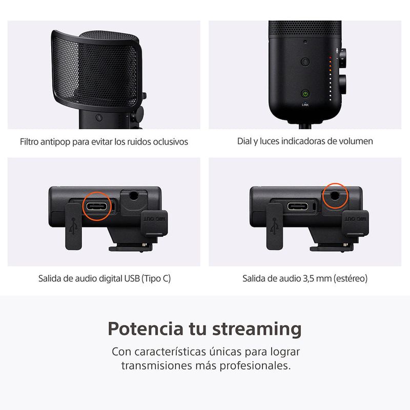 Micrófono inalámbrico Sony ECM-S1 para cámara