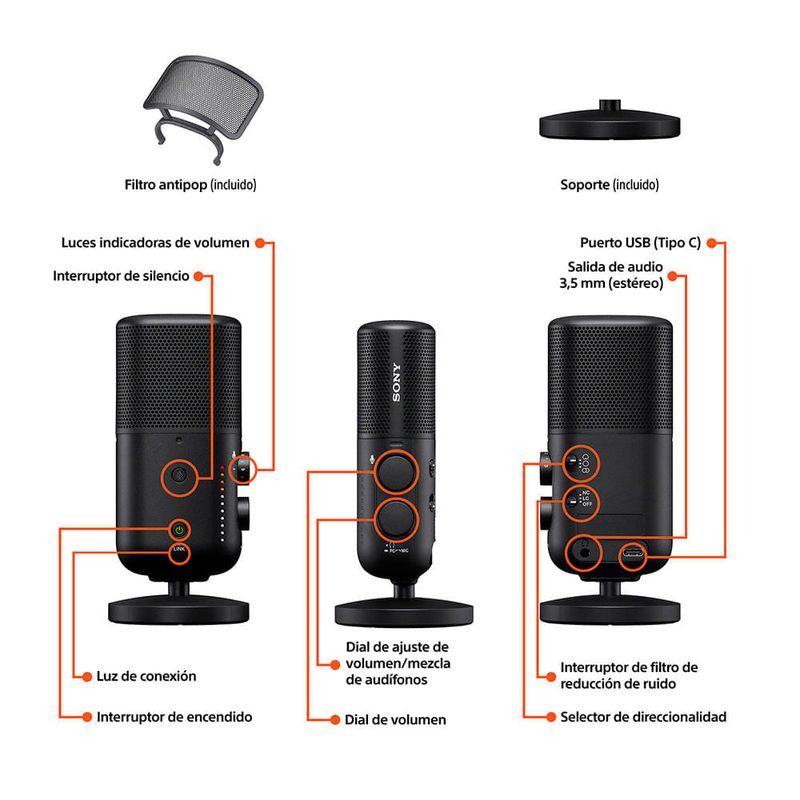Micrófono inalámbrico Sony ECM-S1 para cámara