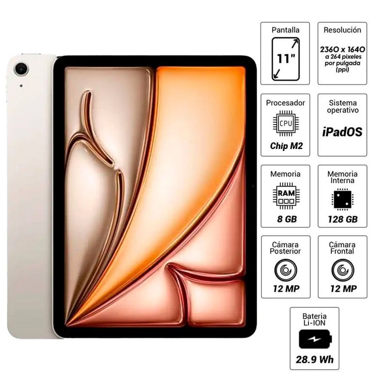 iPad Air 11'' 128GB M2 starlight + Apple Pencil Pro