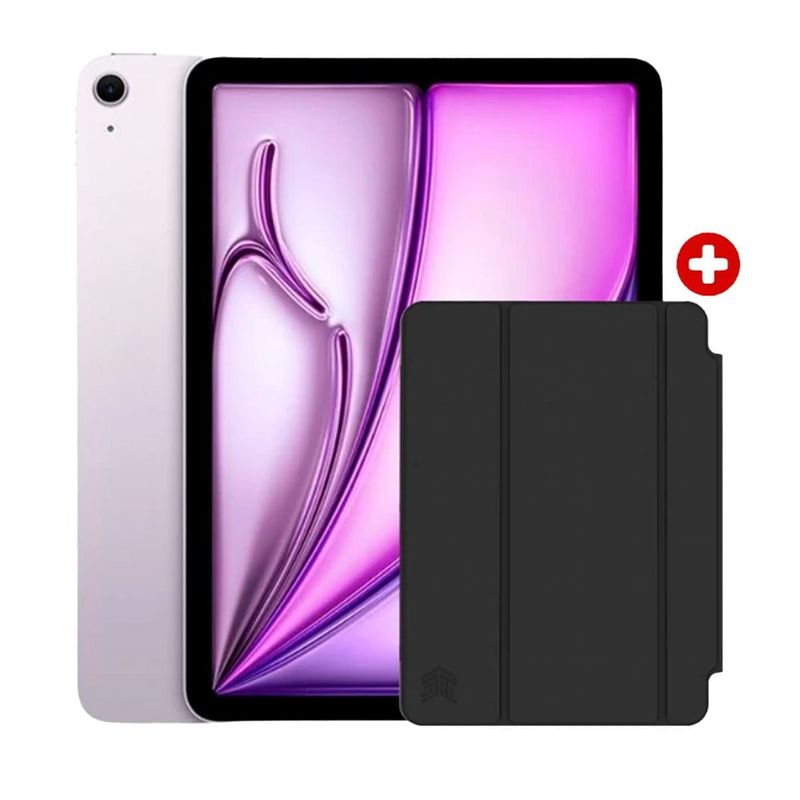 iPad Air pantalla 11" M3 256GB Purple con funda