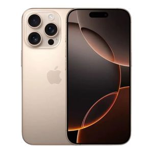 iPhone 16 Pro 5G 128GB, 8GB RAM, cámara trasera 48MP y frontal 12MP, 6.3", Desert-Titanium