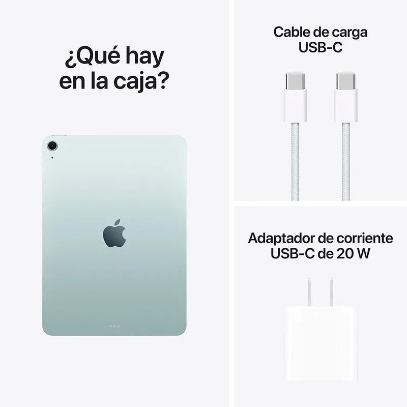 iPad Air pantalla 11" M3 256GB Blue con funda