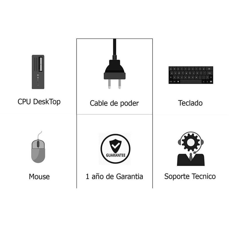 PC Intel Core i5 16GB 256GB SSD con monitor 23.8"