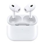 Auriculares Apple AirPods Pro 2da Gen con cancelación de ruido, resistente al agua IPX4, blanco, frontal con estuche