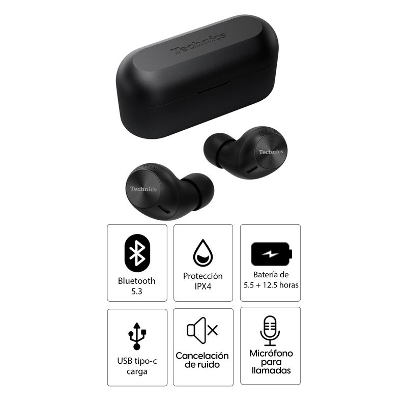 Audífonos Technics AZ40M2 true wireless con ANC