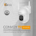 Cámara WiFi Convoy 72 PTZ 2K interior y exterior