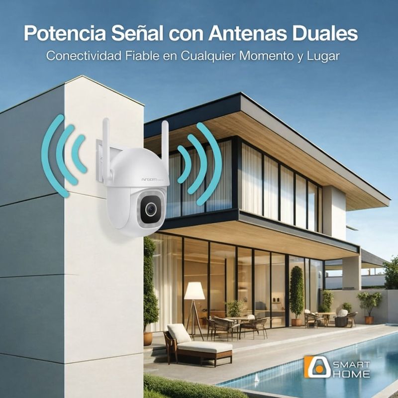 Cámara WiFi Convoy 72 PTZ 2K interior y exterior