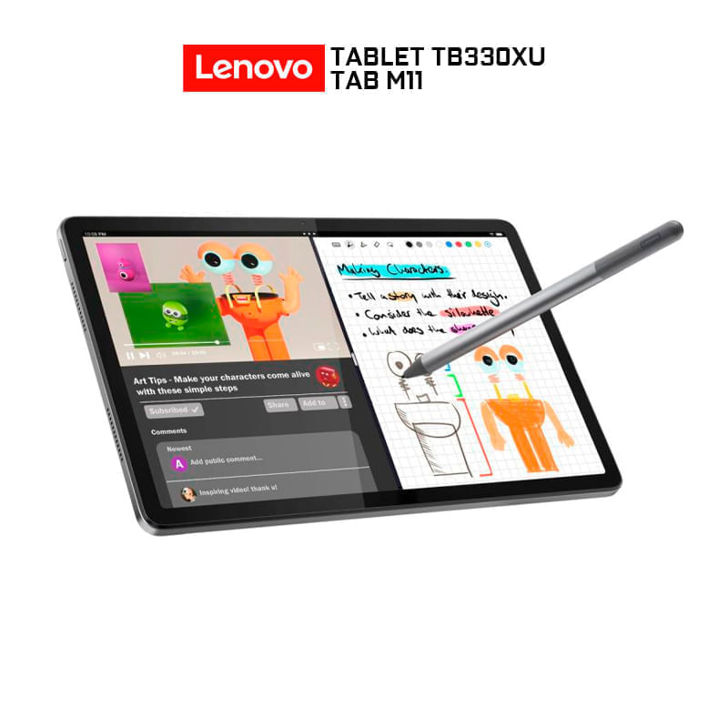 Tablet Lenovo Tab M11 TB330XU 11" 128GB 8GB RAM gris
