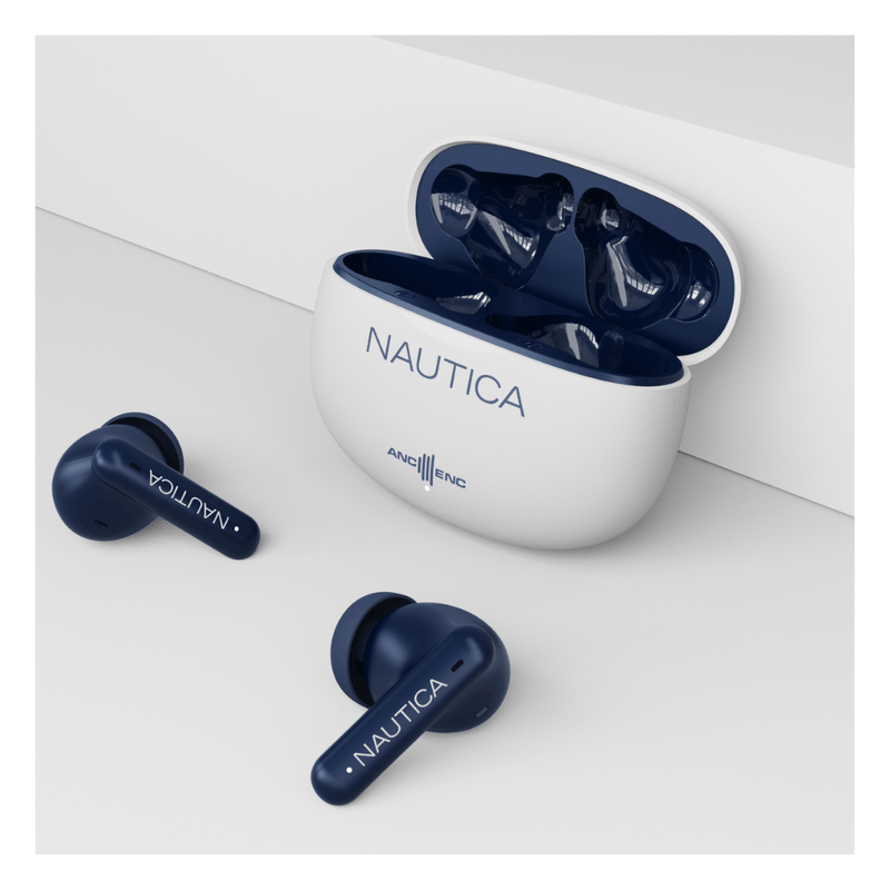 Audífonos Nautica T680 Bluetooth ANC 30h Blanco